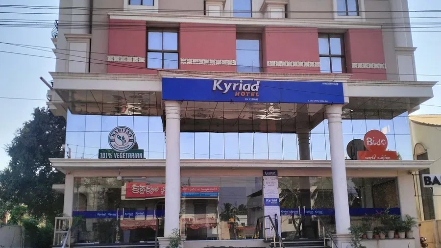 entrance to kyriad hotel