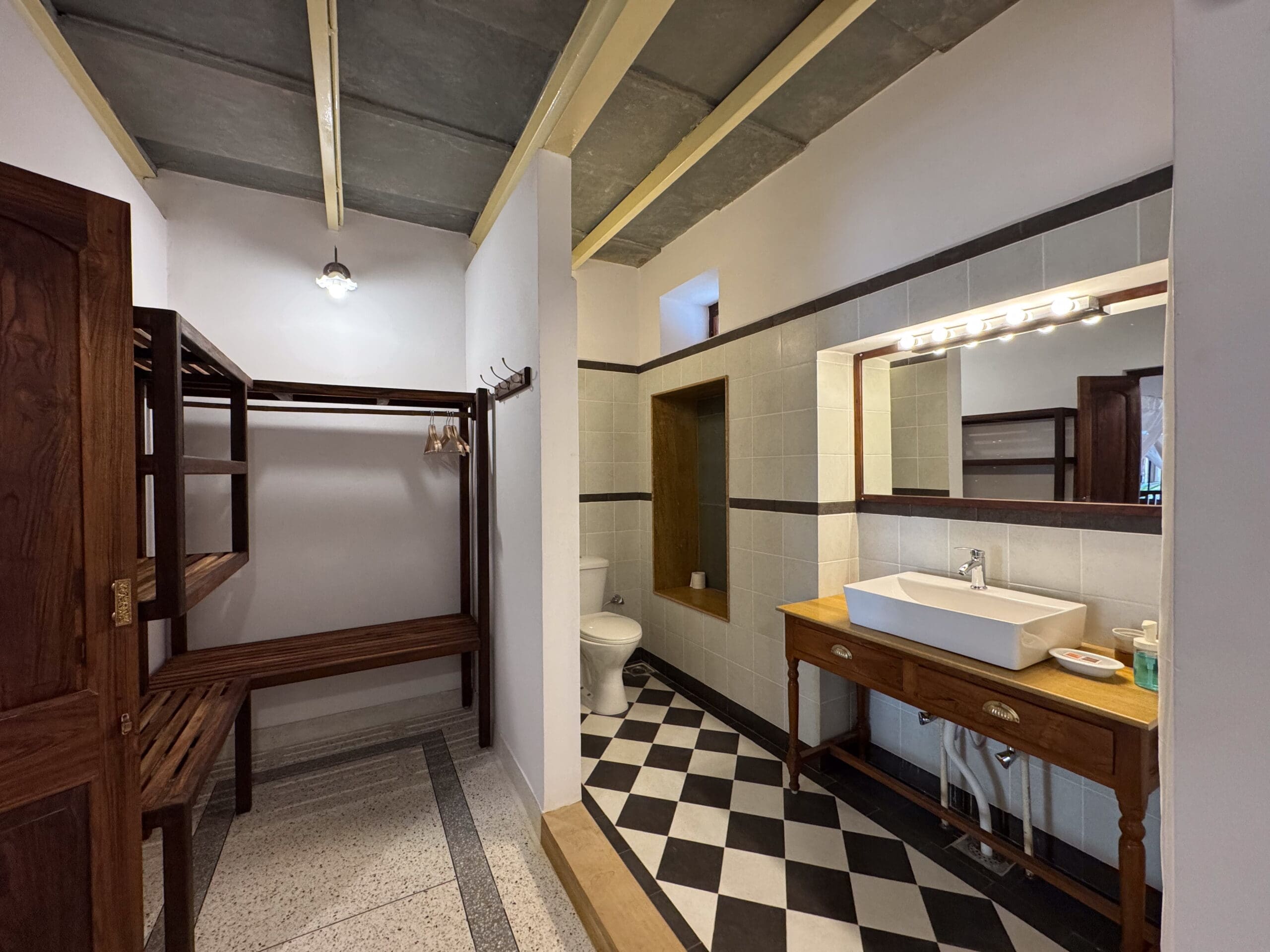 bathroom at the bhuj house