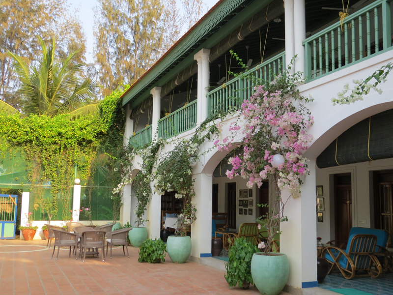 courtyard at the bangala