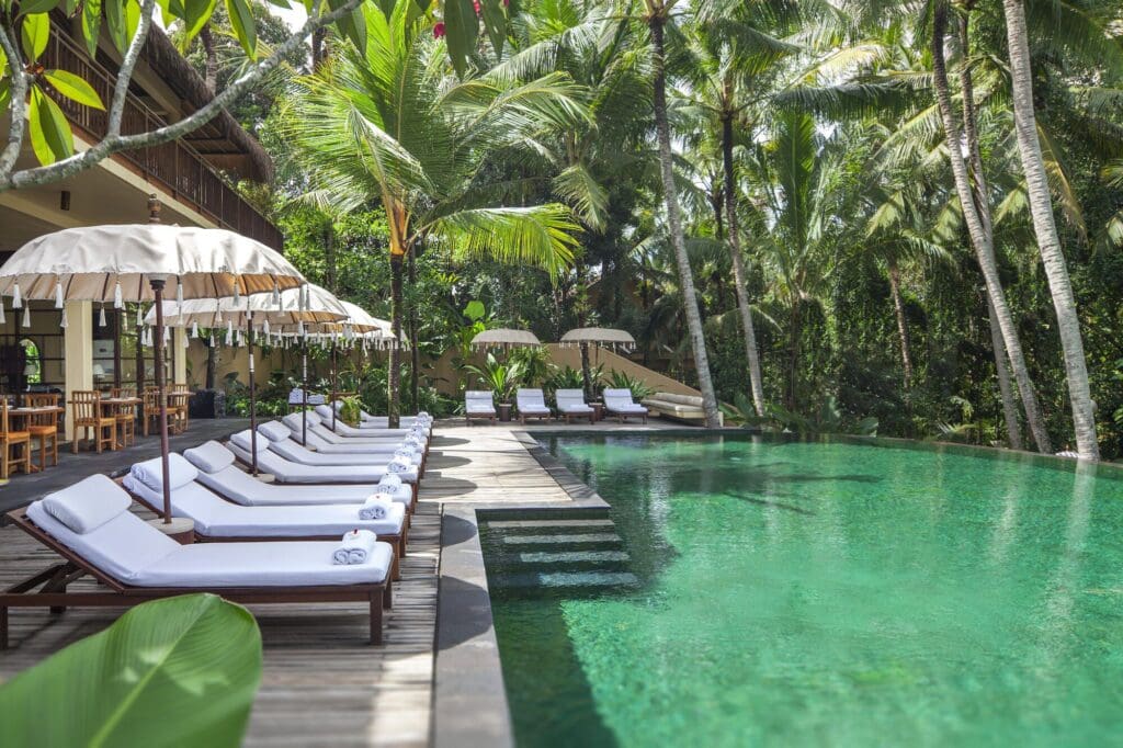 Pool oasis at Komaneka at Rasa Sayang