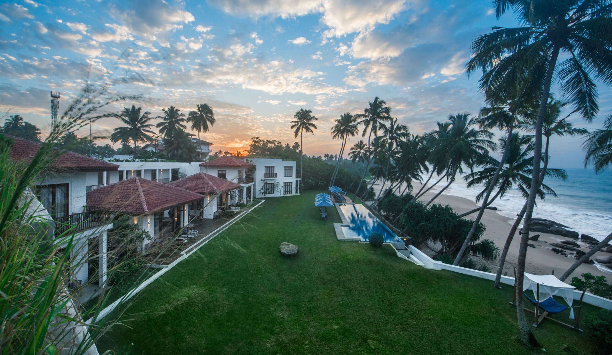 Kumu Beach Sri Lanka - aerial views