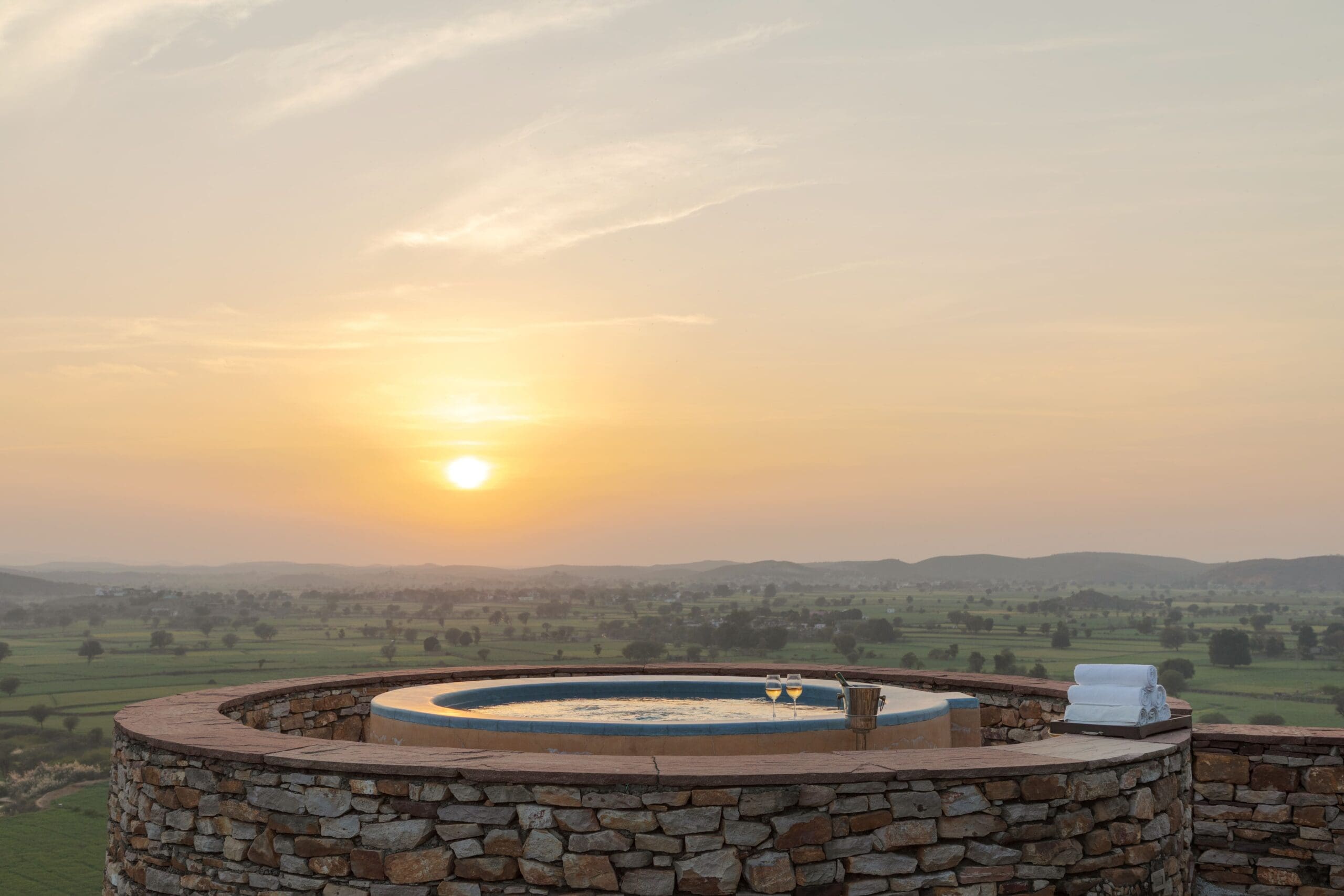 hot tub with a view ramathra fort