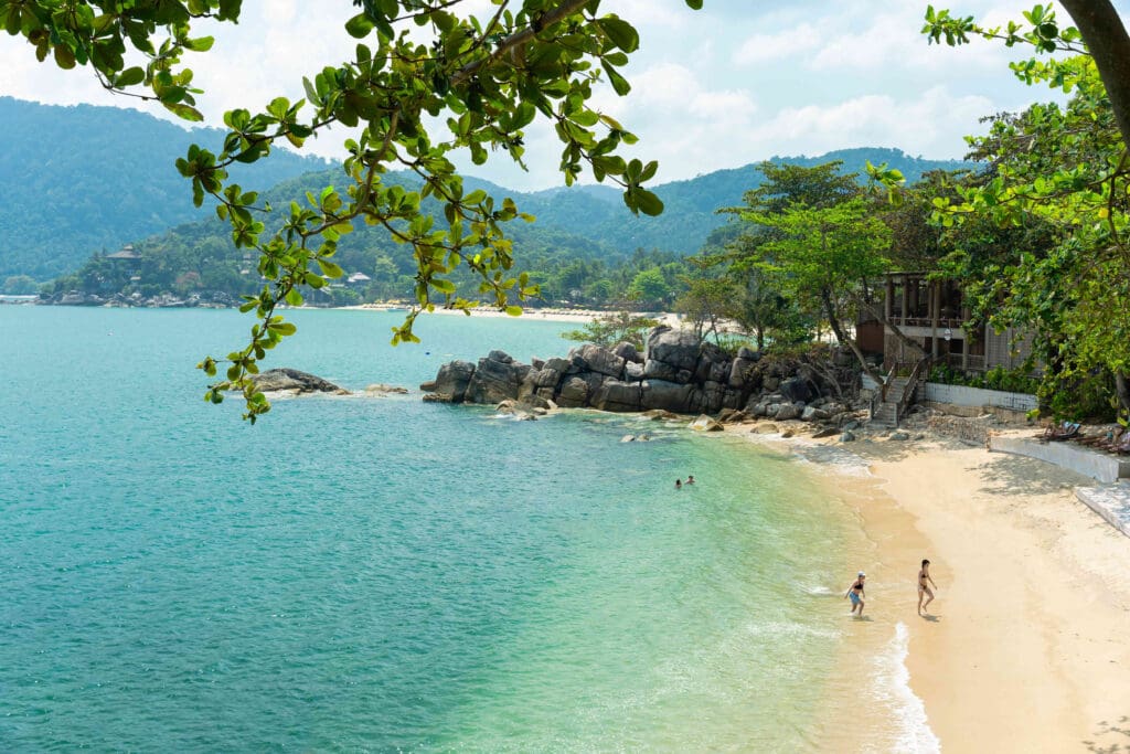 Santhiya hotel beach on koh phangan thailand