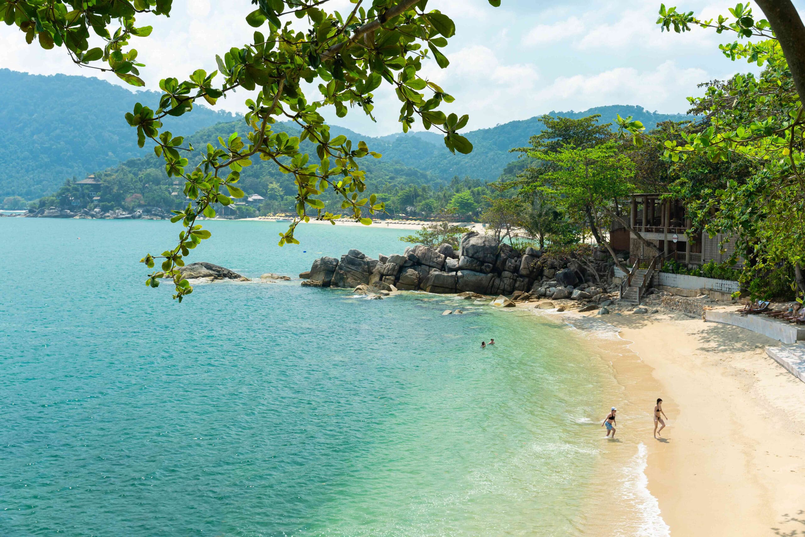 Santhiya hotel beach on koh phangan thailand