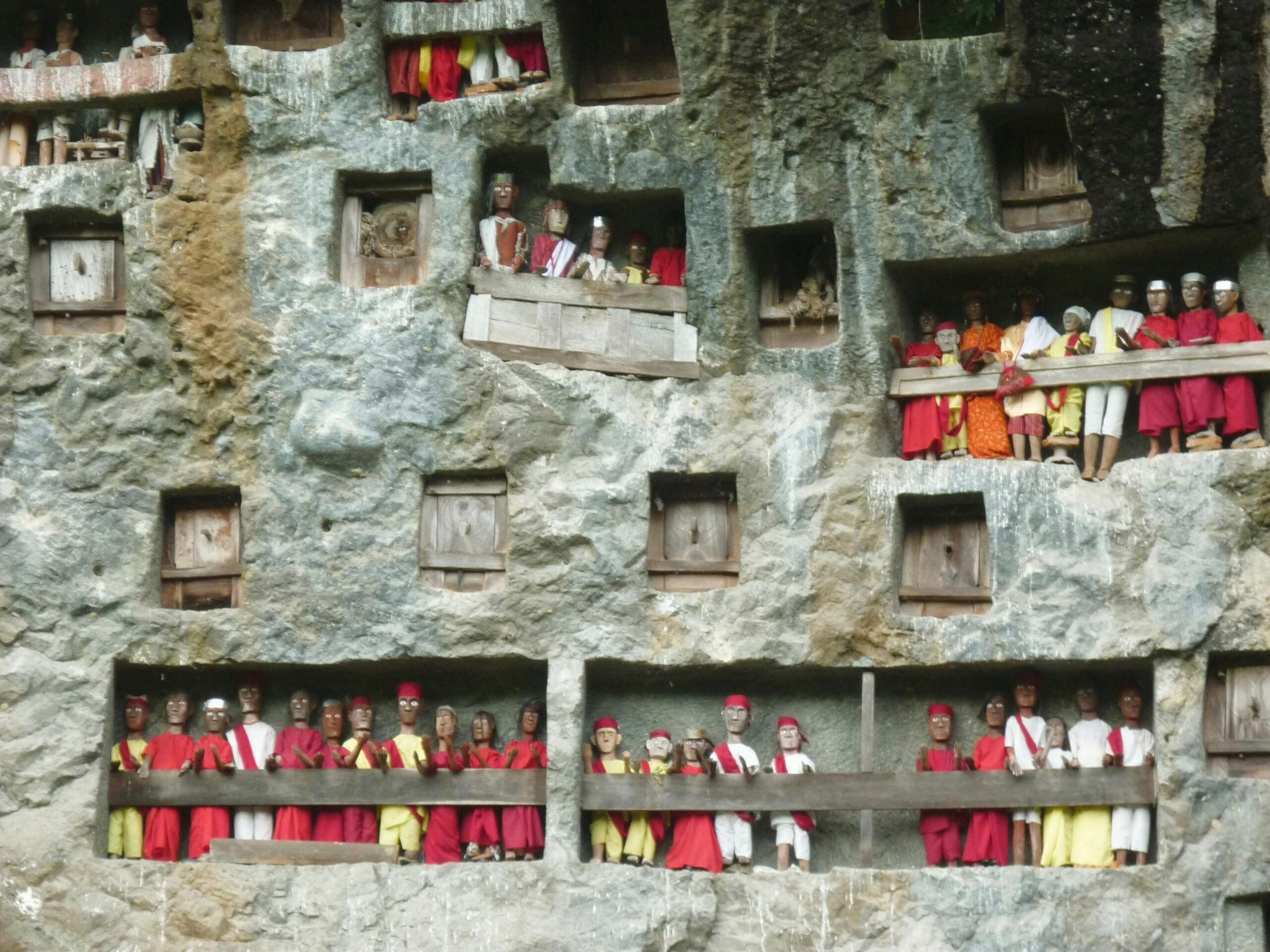 Cliff burial in Sulawesi