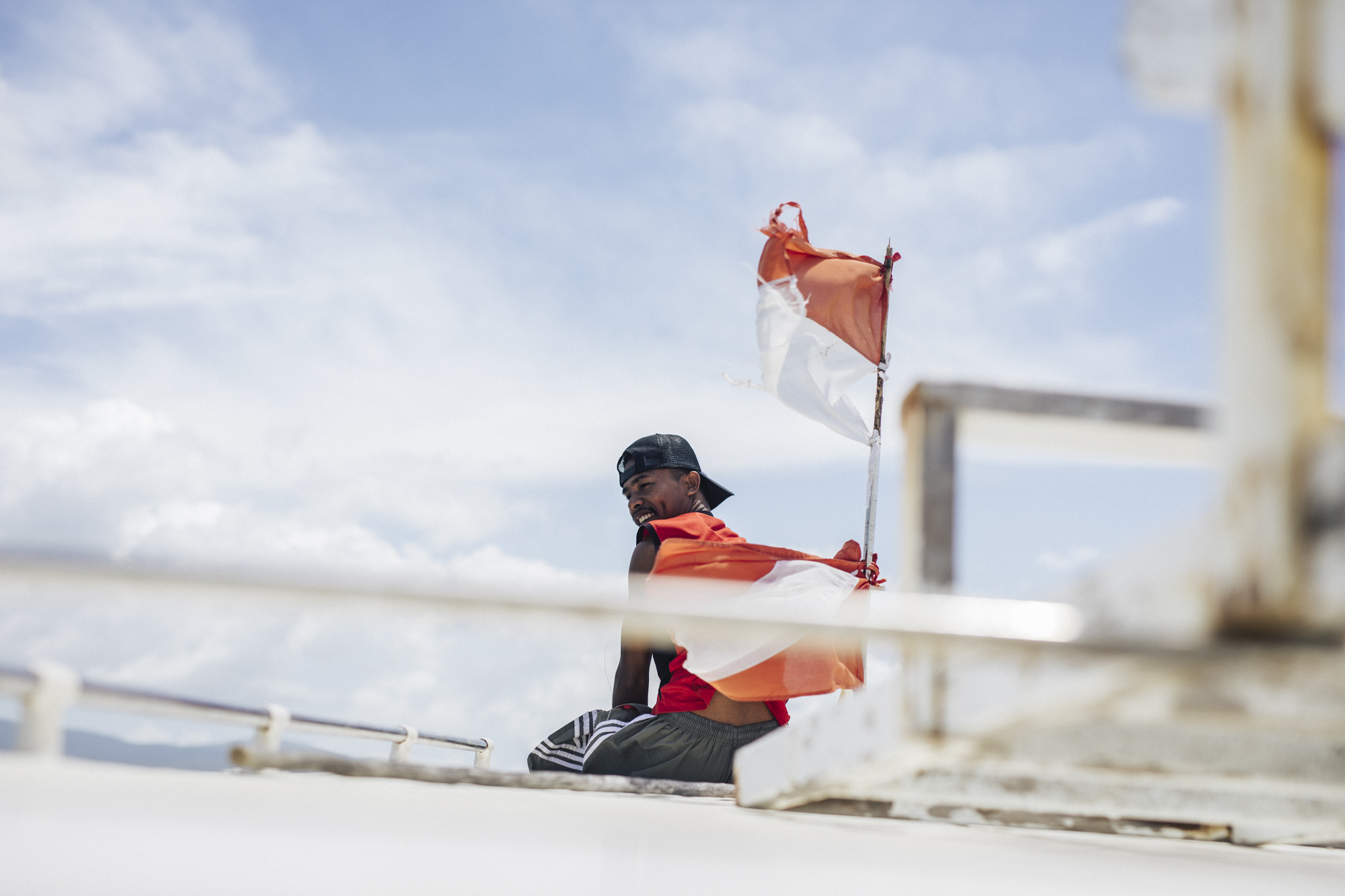 Speedboat across Lombok Strait