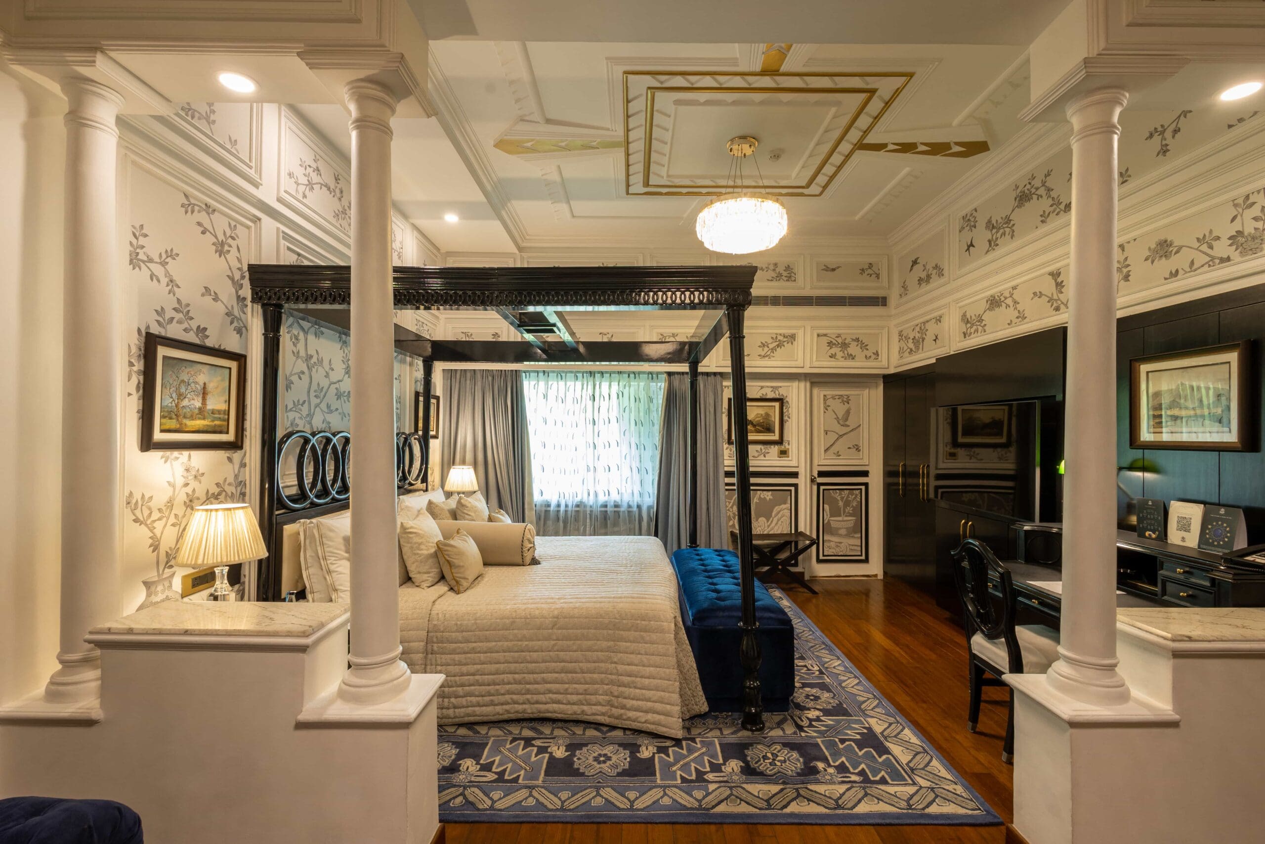bedroom at the claridges