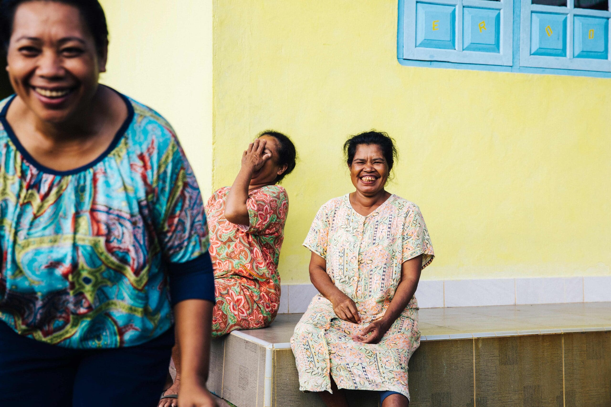 Smiling women in Tidore the spice islands