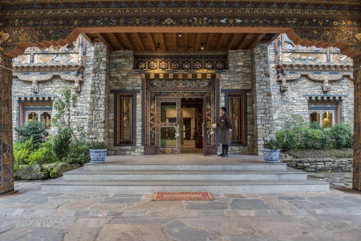 Zhiwa Ling Heritage Paro entrance