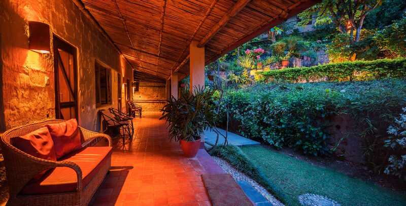 Summit River Lodge outside relaxing area