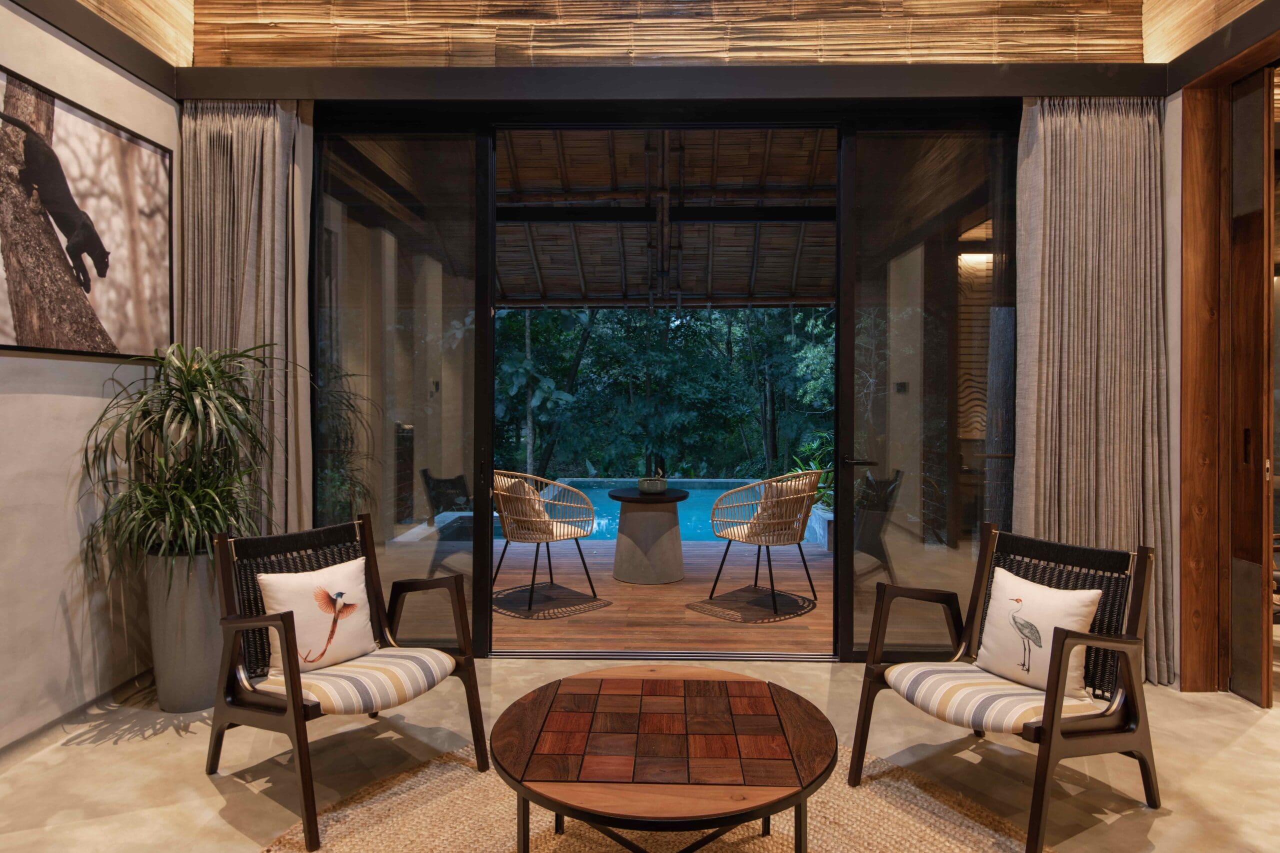 room with pool at kaav safari lodge