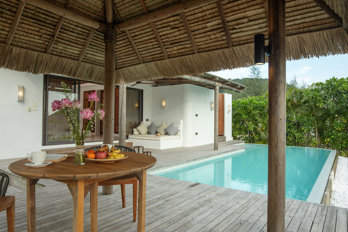 View out of a villa at Royal Sands