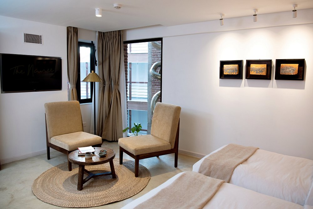 sky garden serene courtyard at The Nanee, Bhaktapur