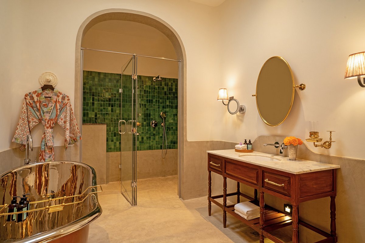 bathroom at suryagarh
