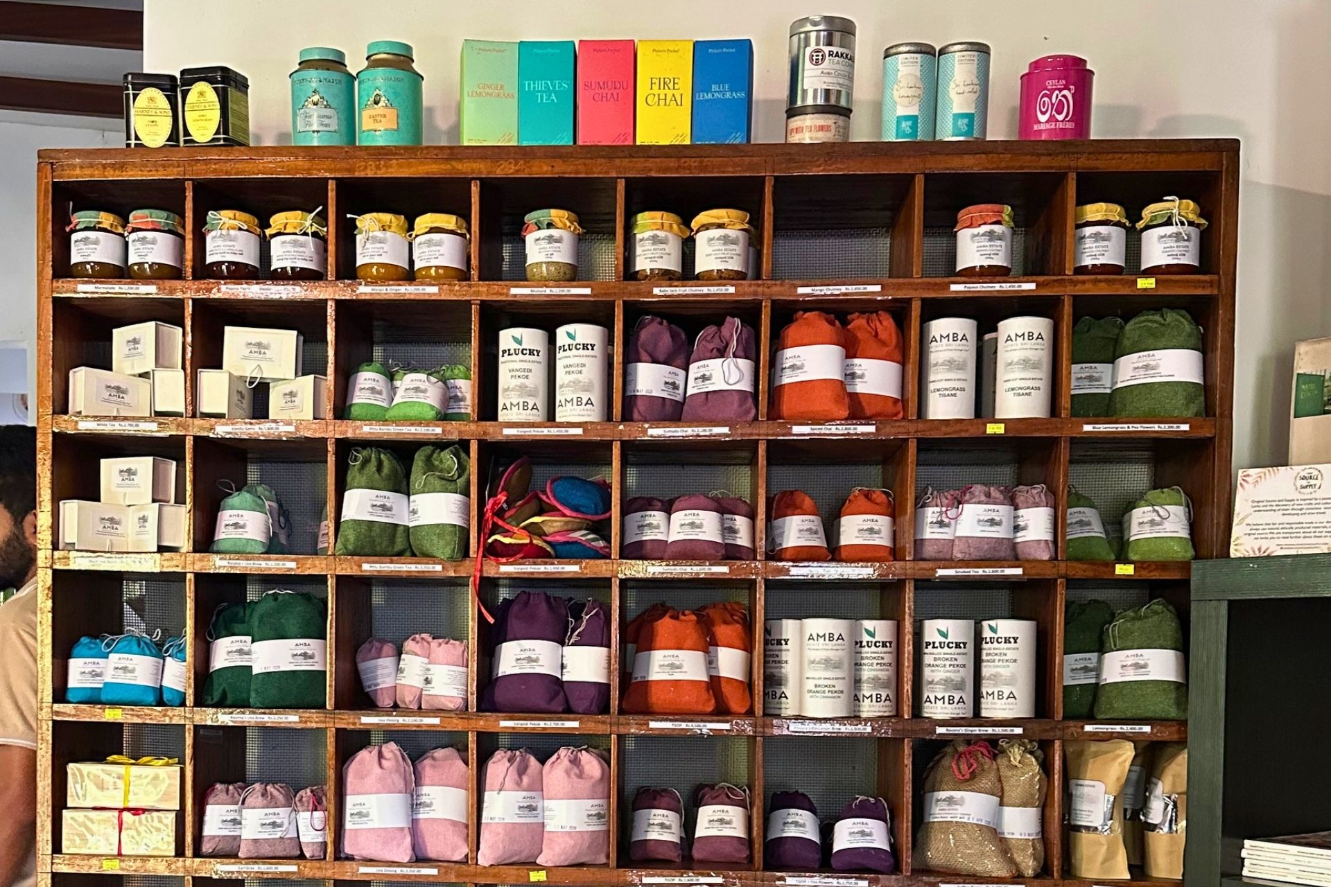 Tea shop at AMBA Estate Sri Lanka