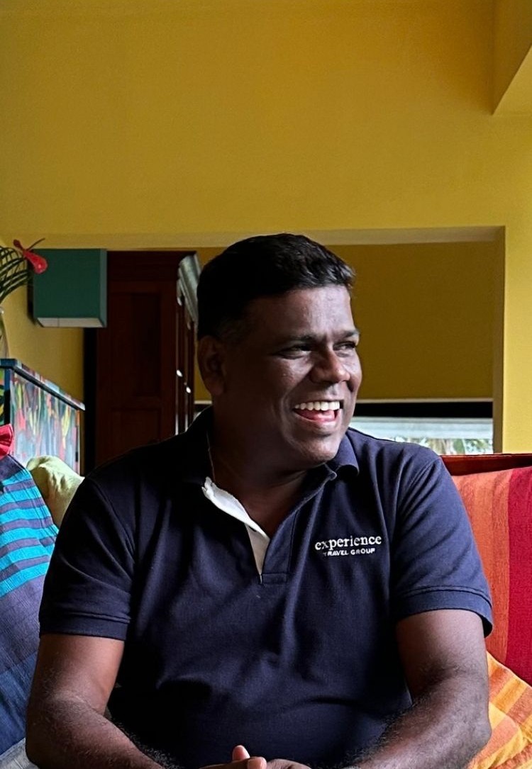 Sri Lankan chauffeur-guide smiling